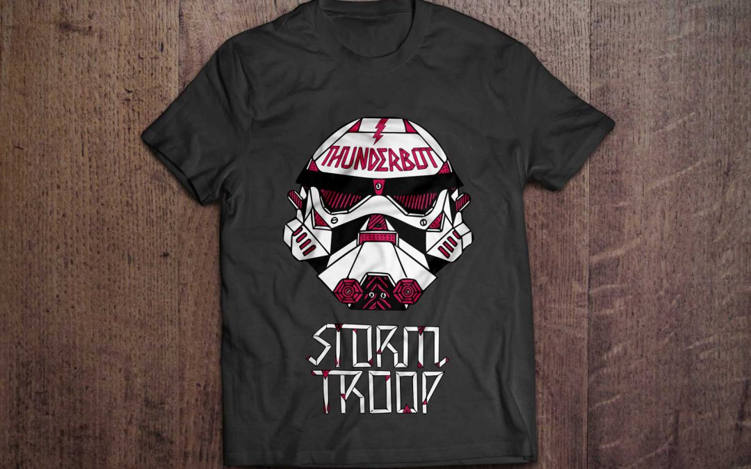 Estampado textil Storm Troop + Thunderbot