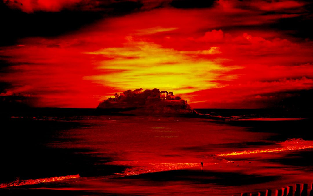 Paisaje atardecer