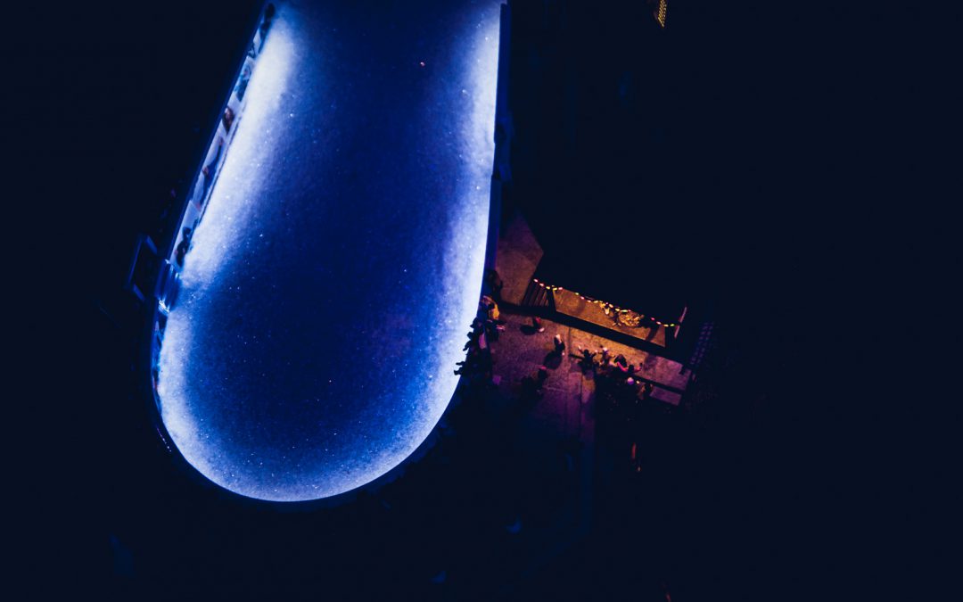 Hielo en la noche