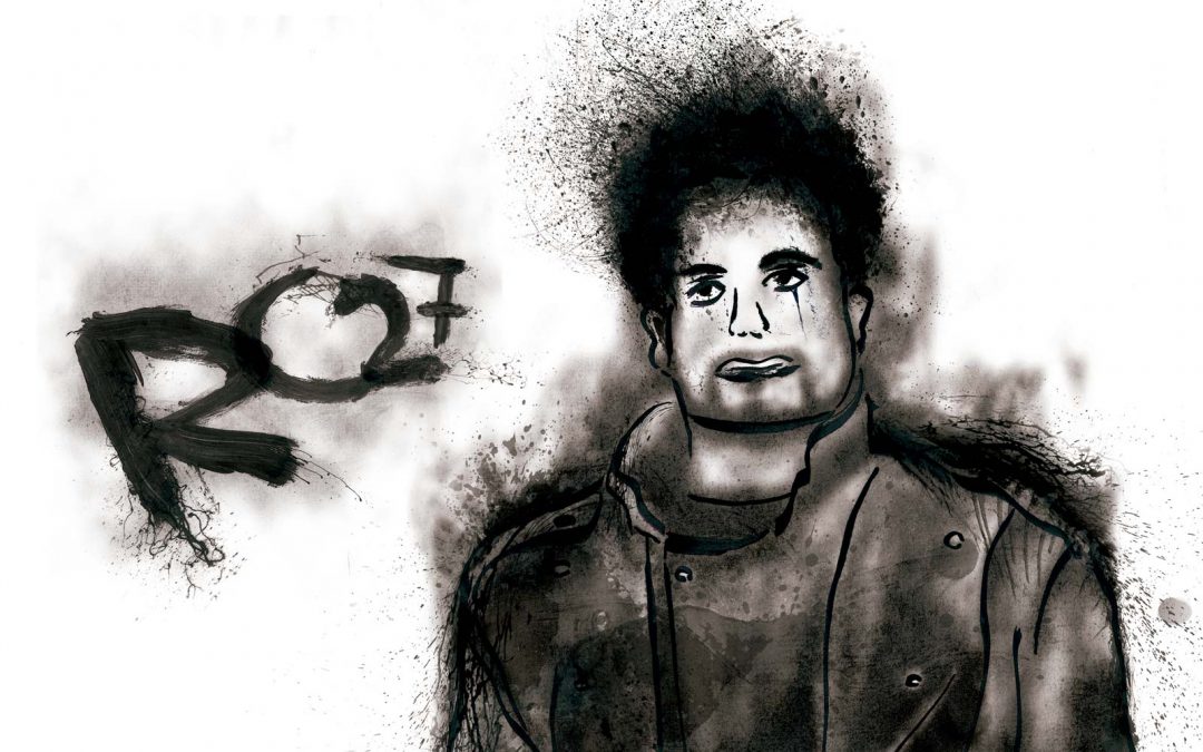 Expressive self-portrait