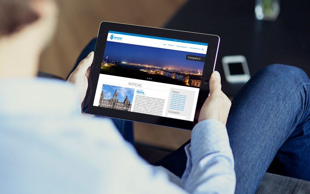 A Coruña council website design proposal
